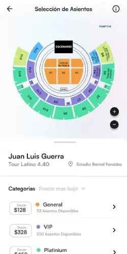 Tickea App Screen