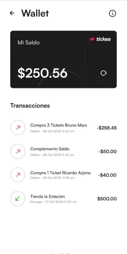 Tickea App Screen